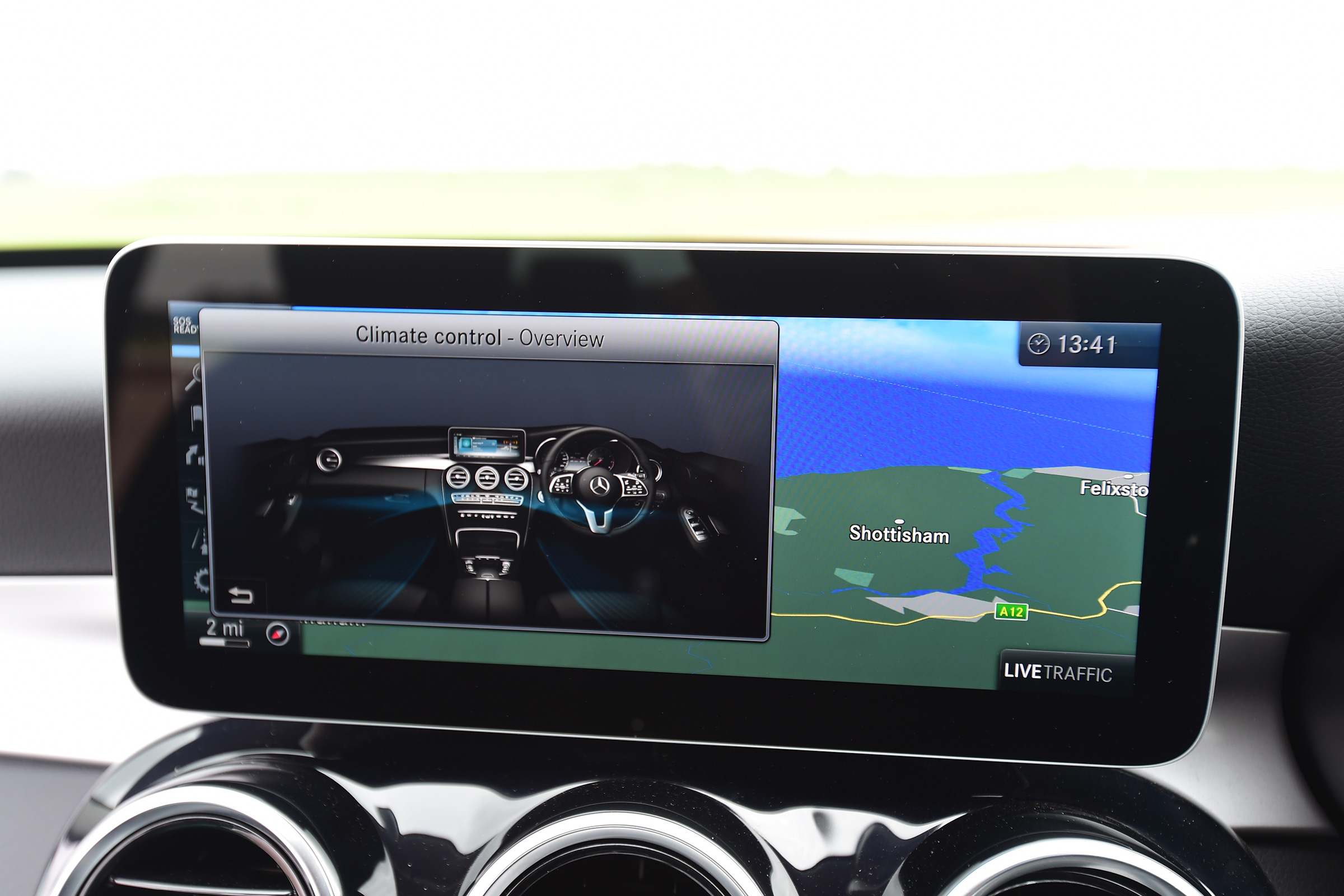 Mercedes C-Class central screen