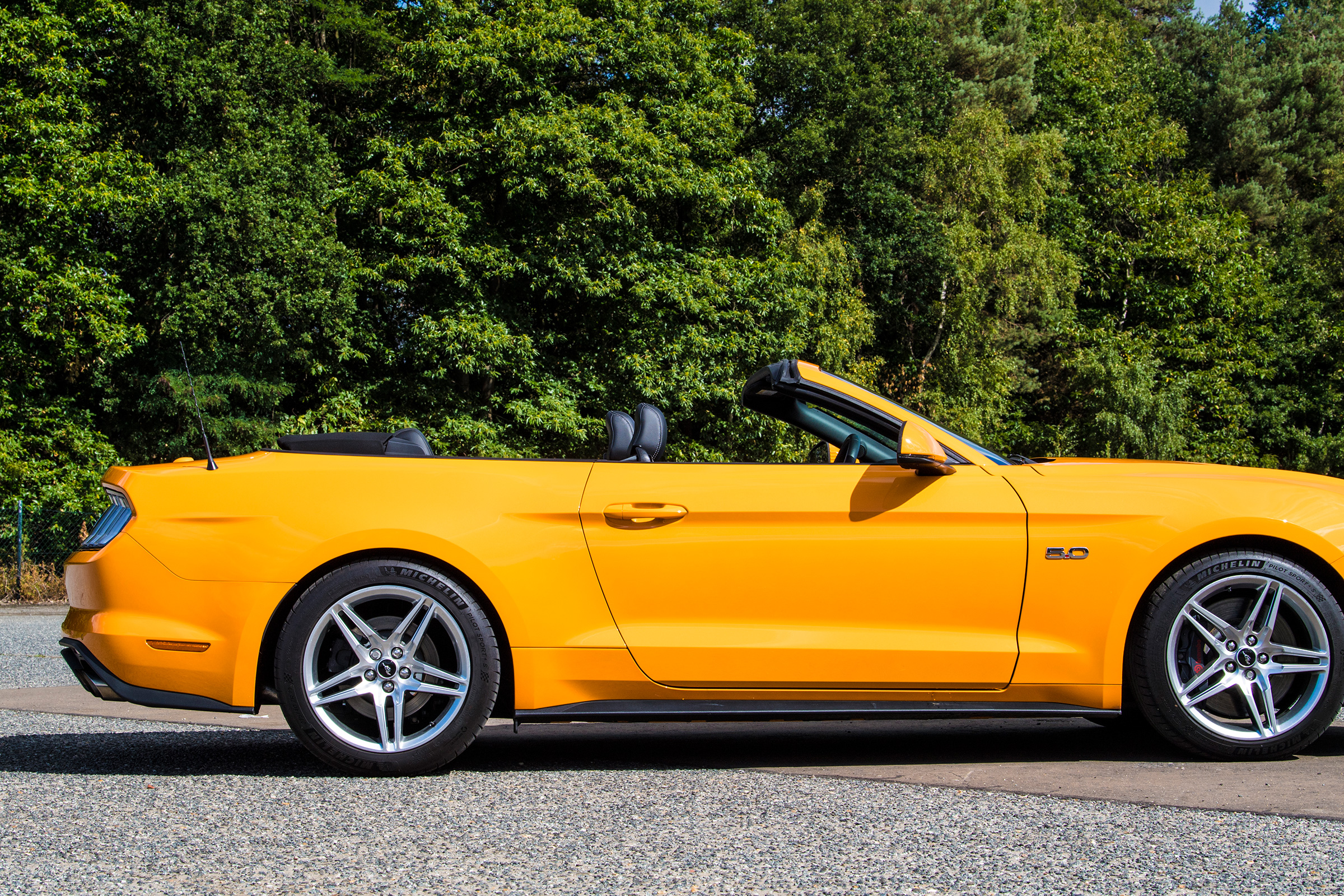 Ford Mustang Convertible - roof down