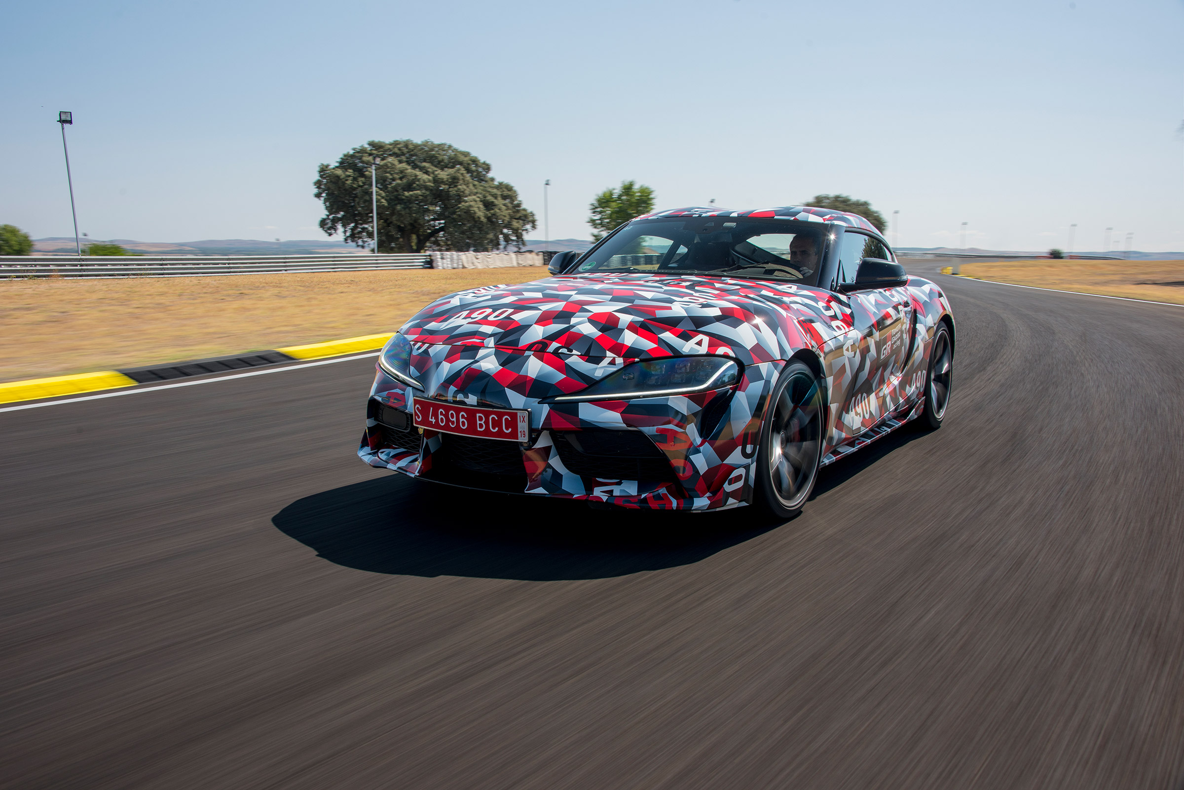 Toyota Supra prototype track - front action