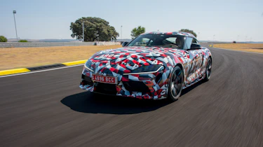 Toyota Supra prototype track - front action