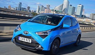 Toyota Aygo driving