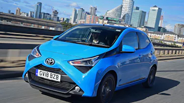 Toyota Aygo driving