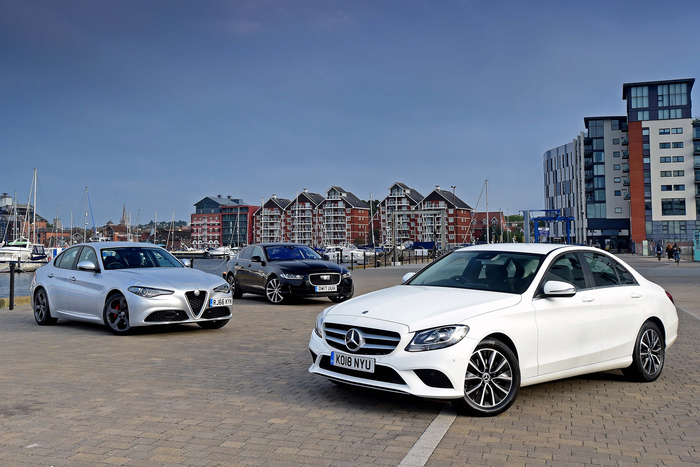 Mercedes C-Class vs Alfa Romeo vs Jaguar XE