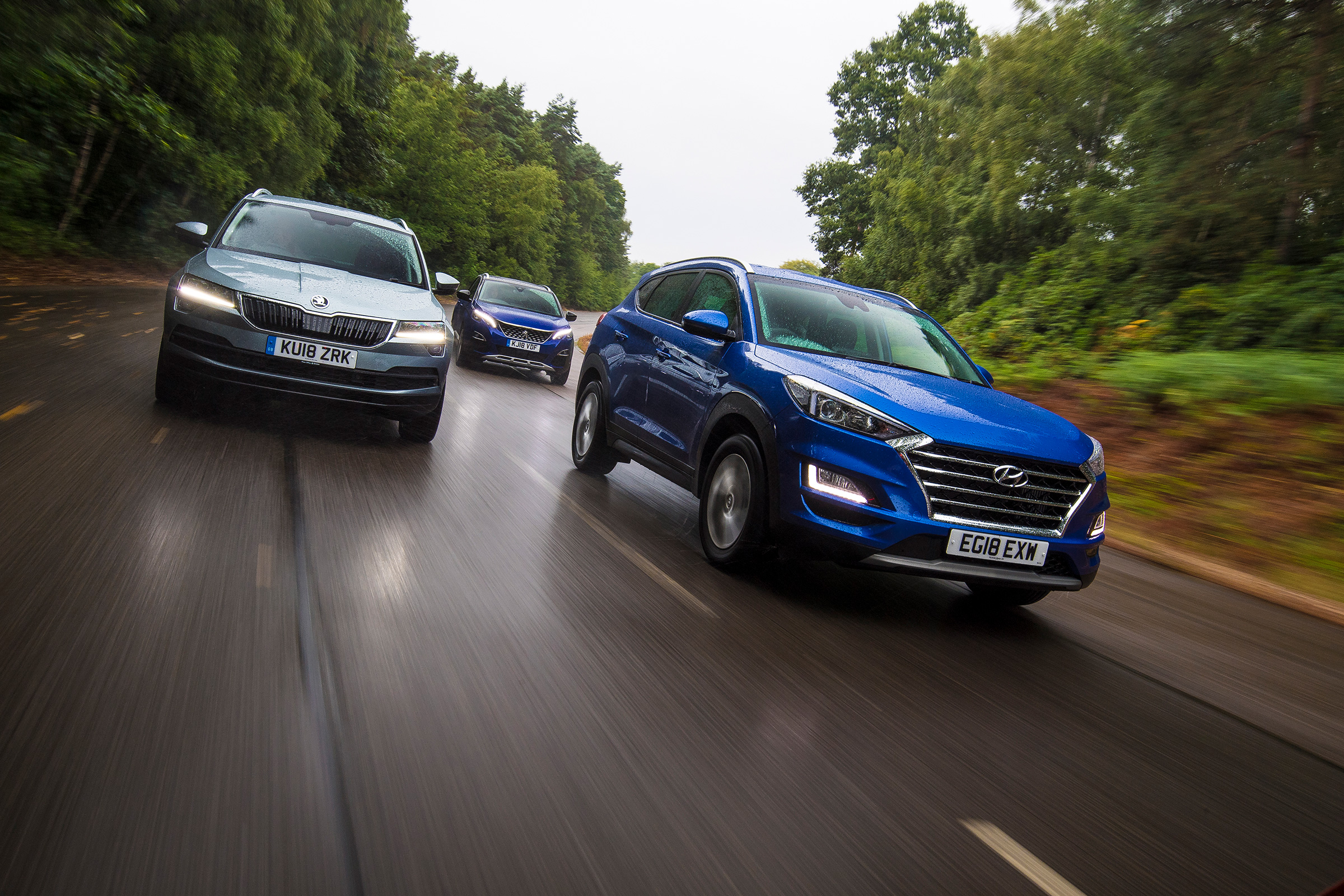 Hyundai Tucson vs Peugeot 3008 vs Skoda Karoq