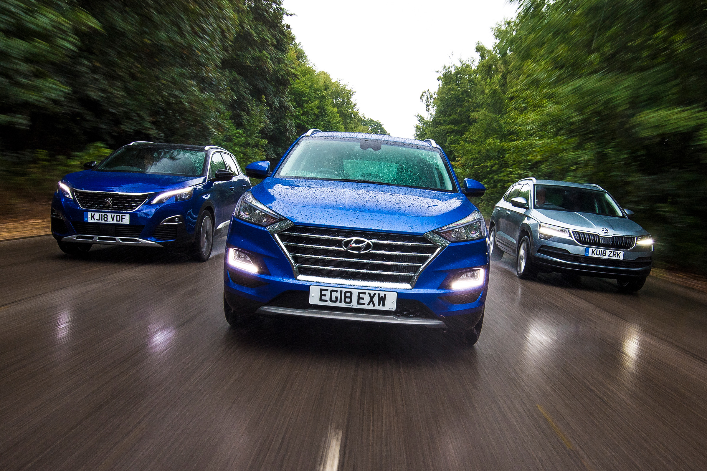 Hyundai Tucson vs Peugeot 3008 vs Skoda Karoq