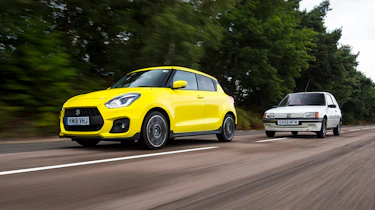 Suzuki Swift Sport long-term test - Peugeot 205 XS Motion Front