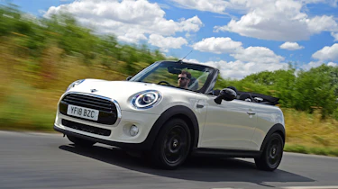 Mini Cooper Convertible Moving Front