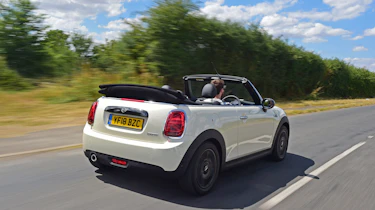 Mini Cooper Convertible Moving Rear