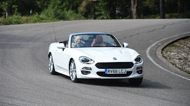 Fiat 124 Spider Cornering