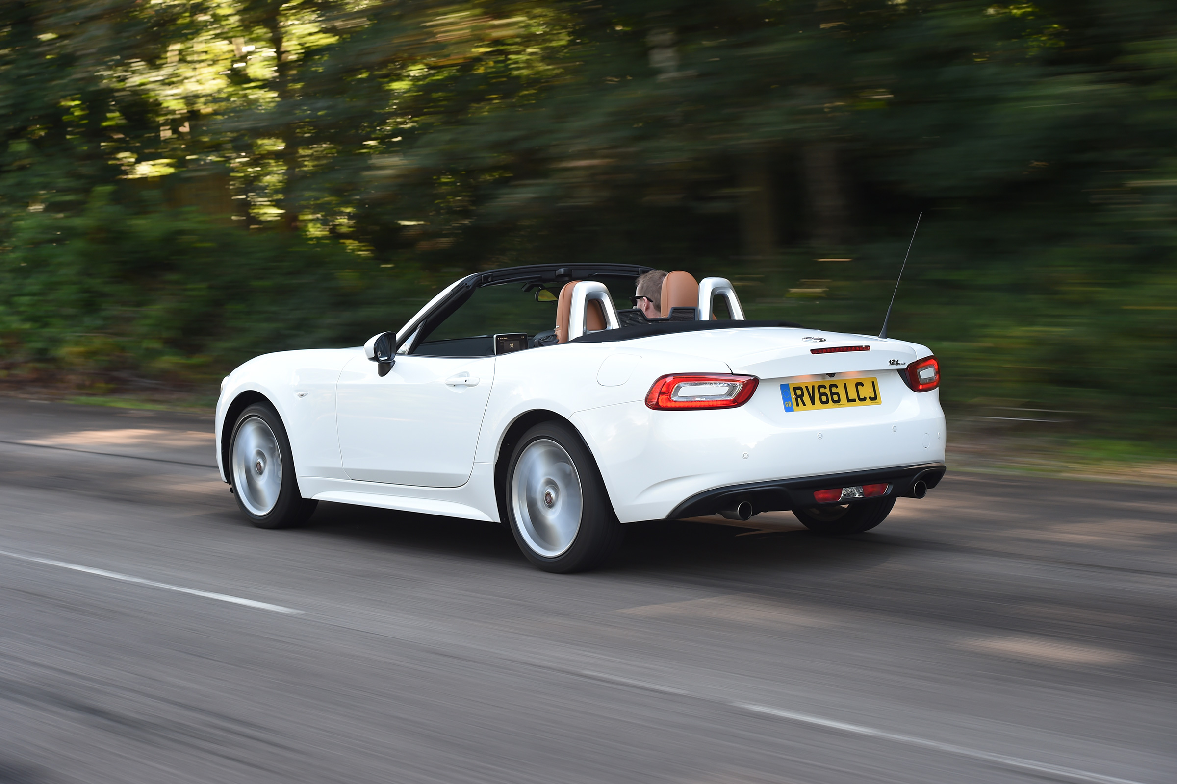 Fiat 124 Spider Moving Rear