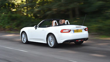 Fiat 124 Spider Moving Rear