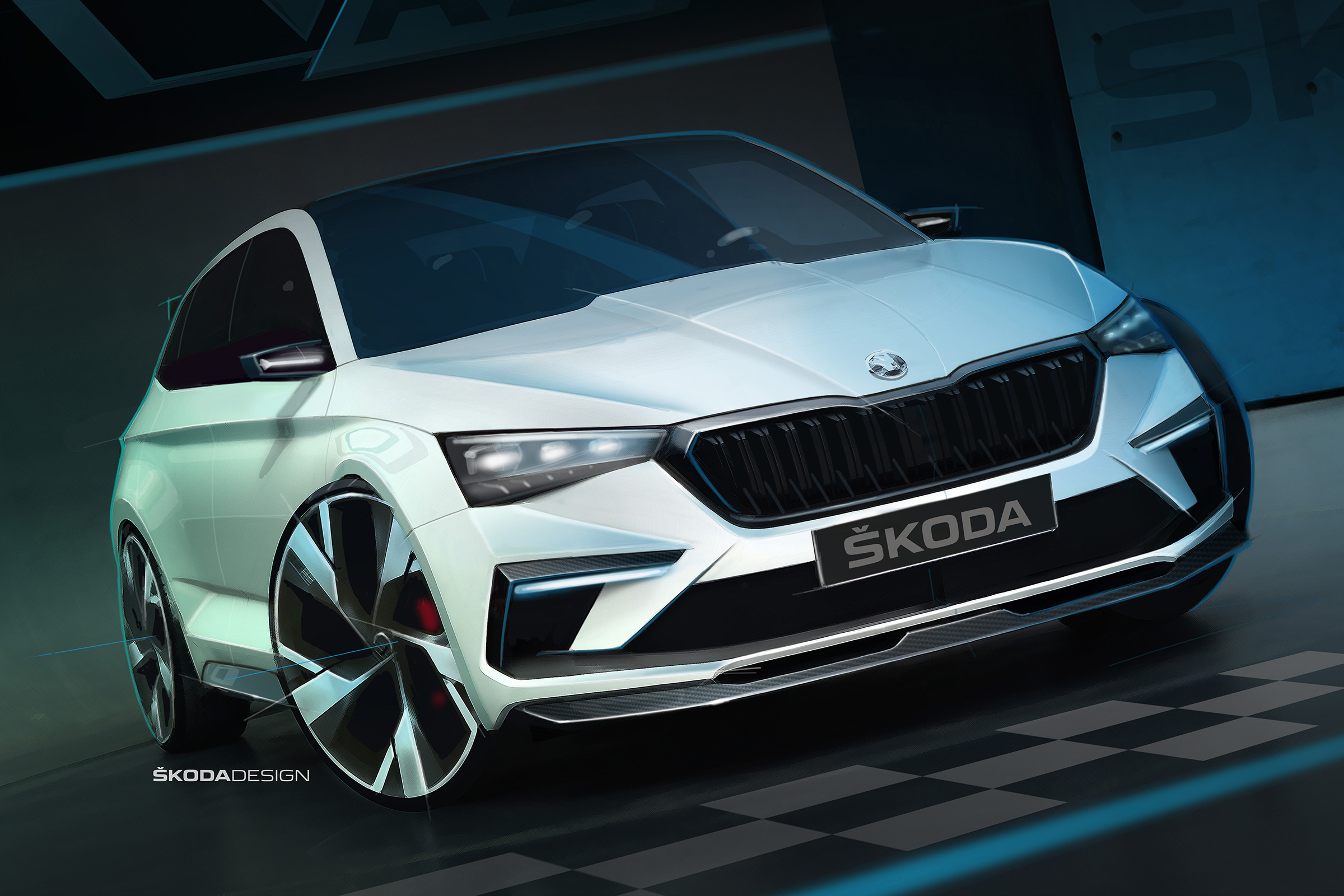 Skoda Vision RS concept front