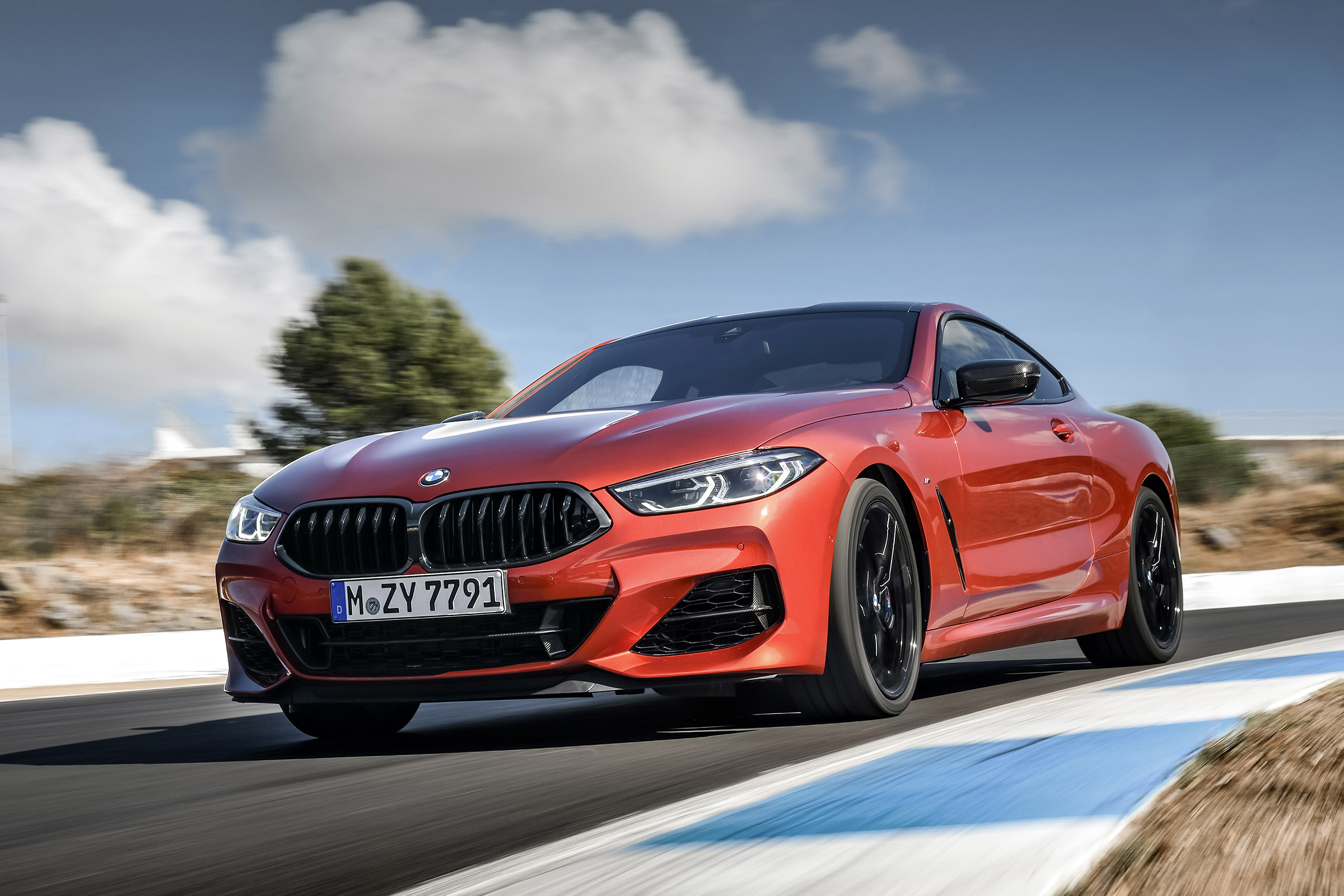 BMW 8 Series - track front action