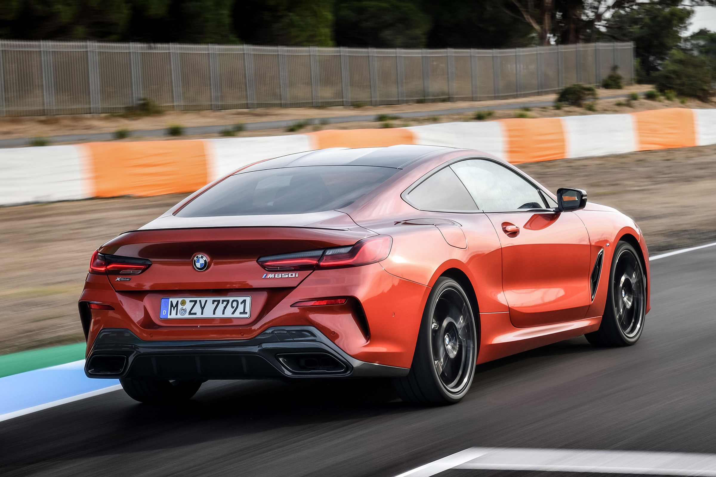 BMW 8 Series - track rear action
