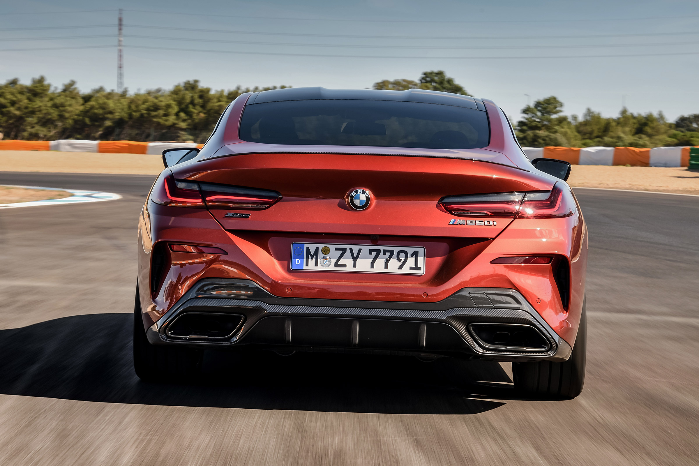 BMW 8 Series - track full rear