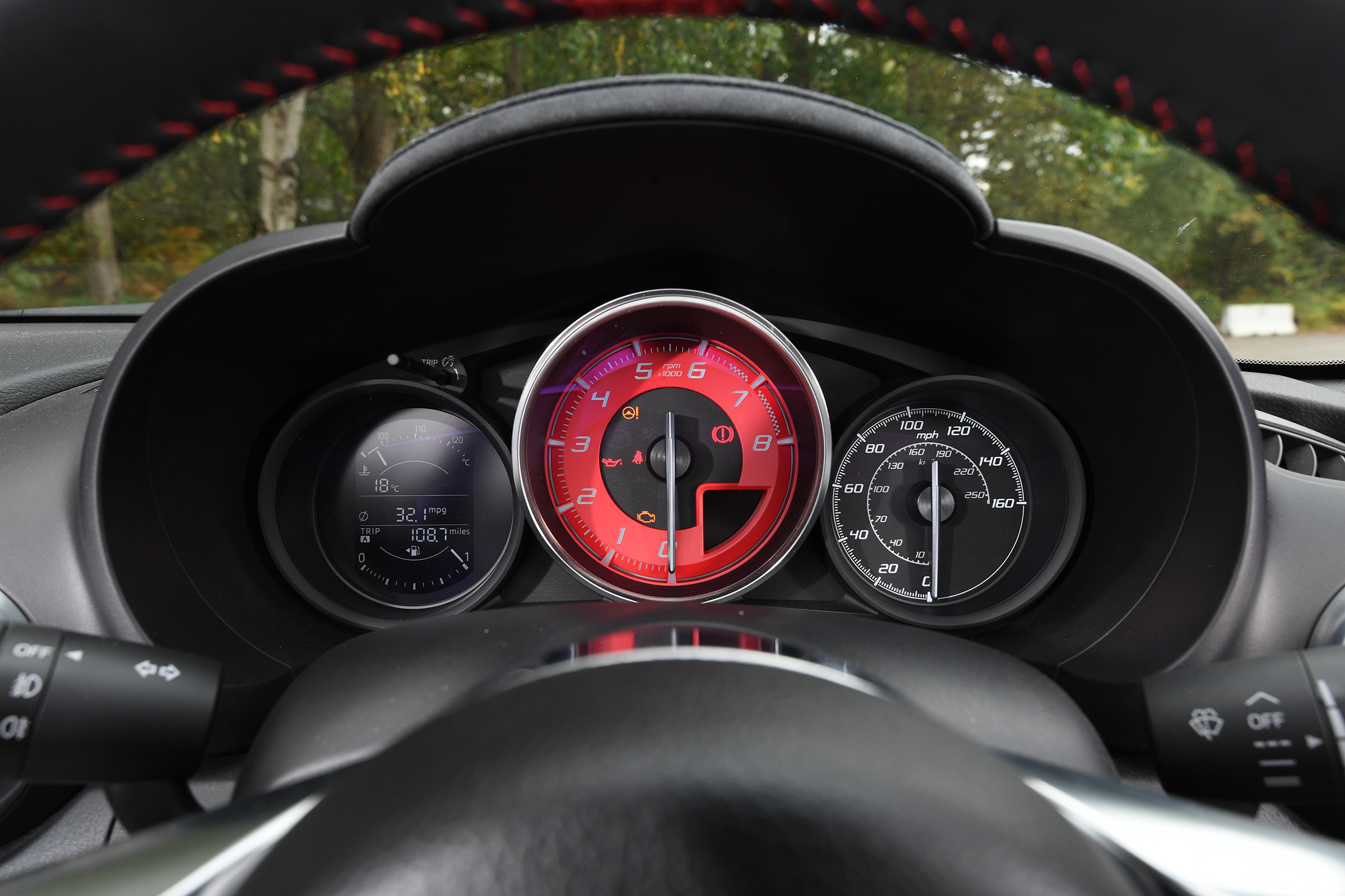 abarth 124 spider instruments