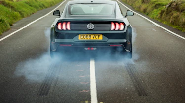 ford mustang bullitt rear burnout