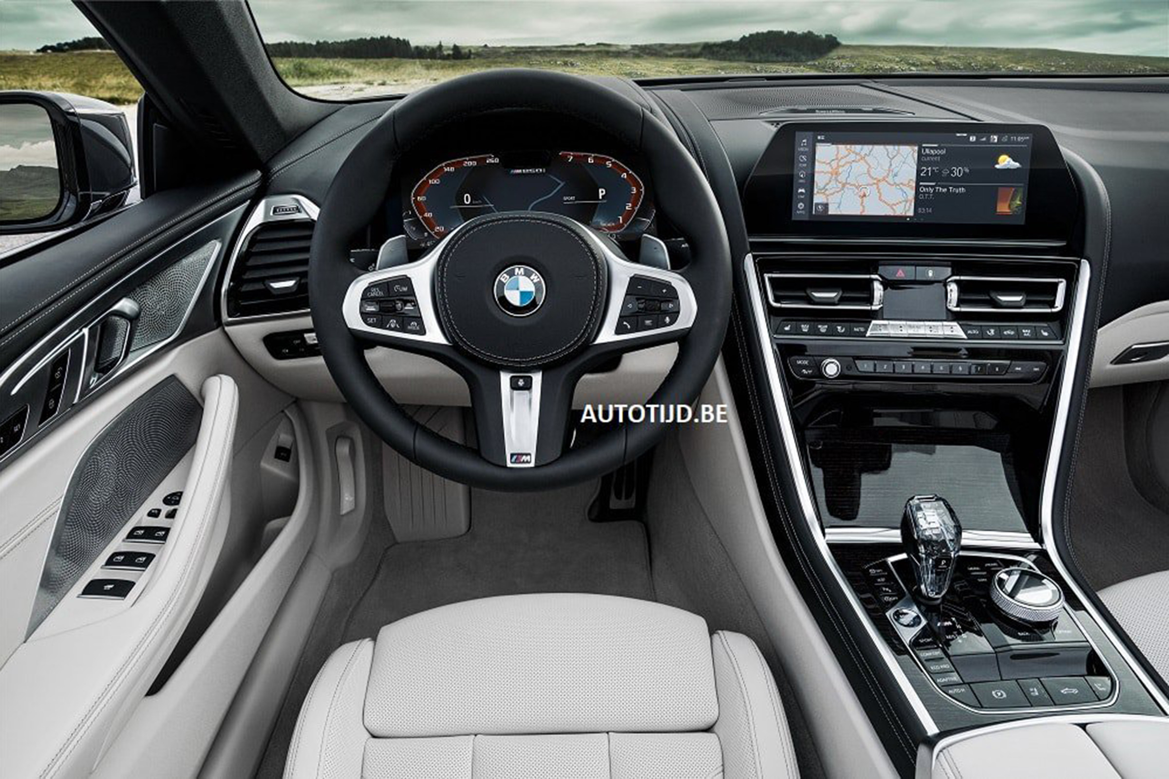 bmw 8 series convertible leaked interior