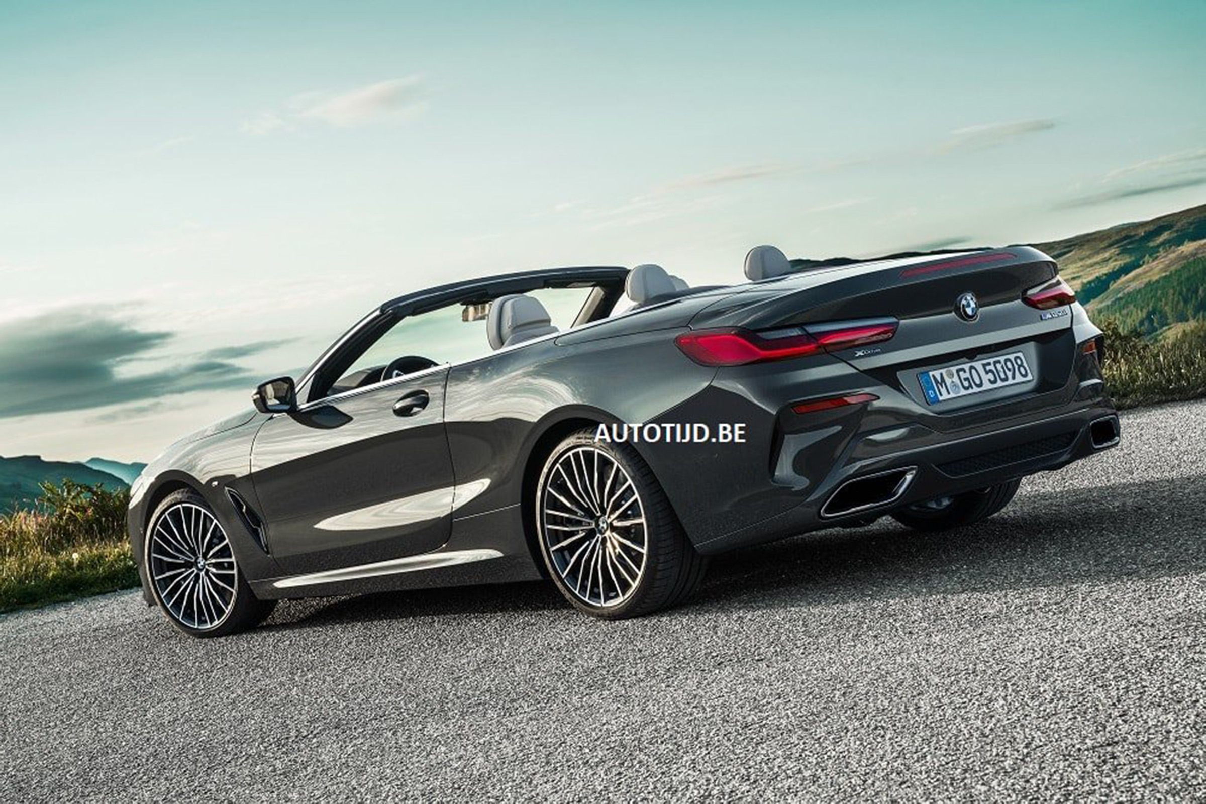 bmw 8 series convertible leaked static rear