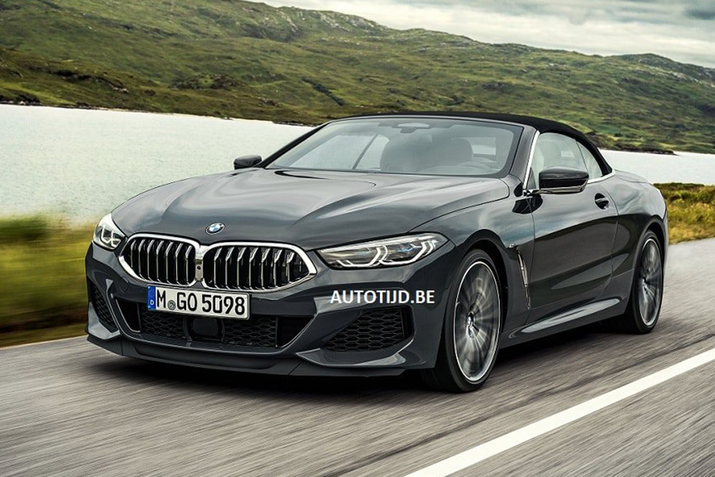 bmw 8 series convertible leaked tracking front
