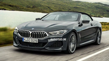bmw 8 series convertible leaked tracking front
