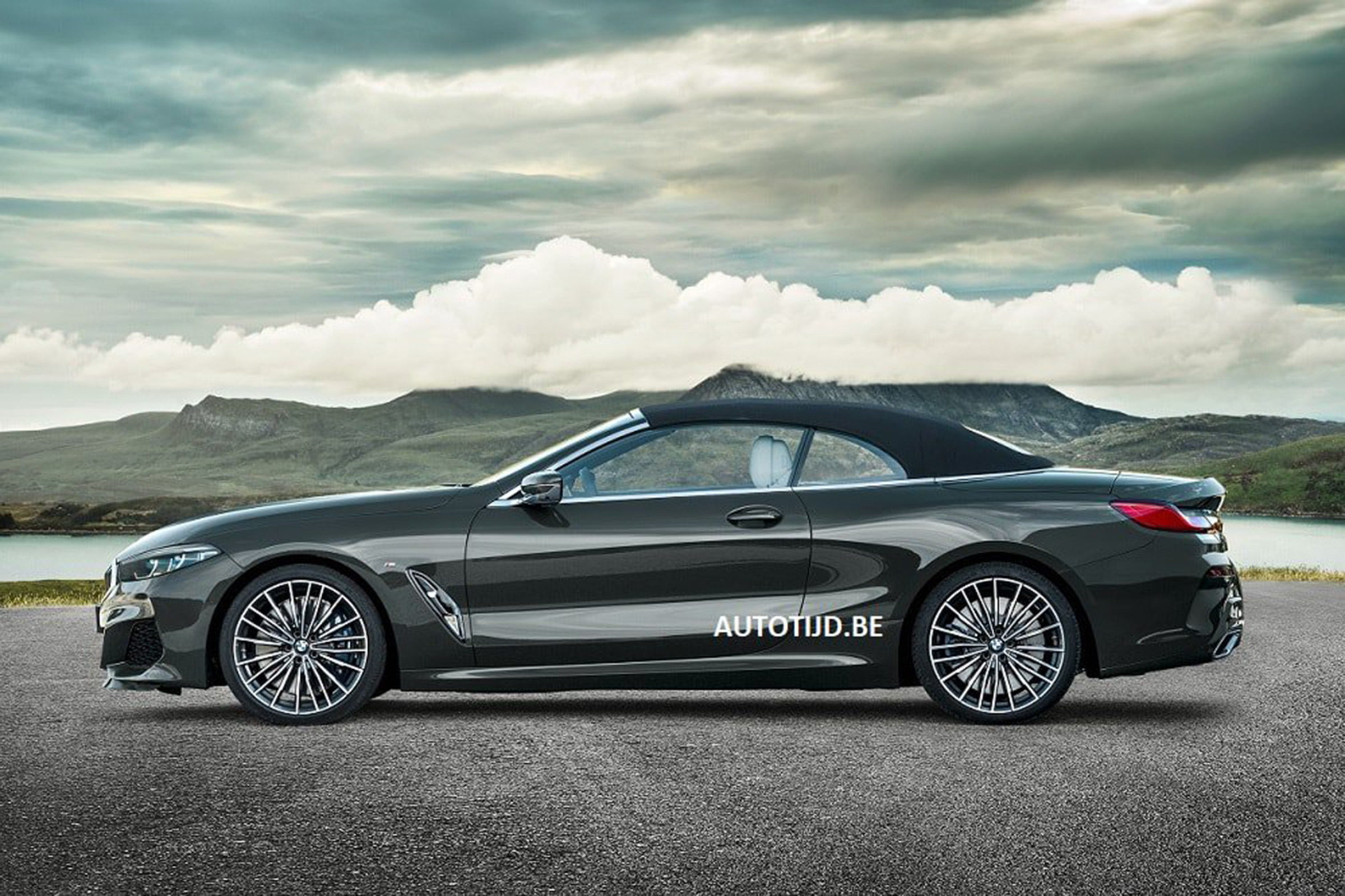 bmw 8 series convertible leaked static roof up