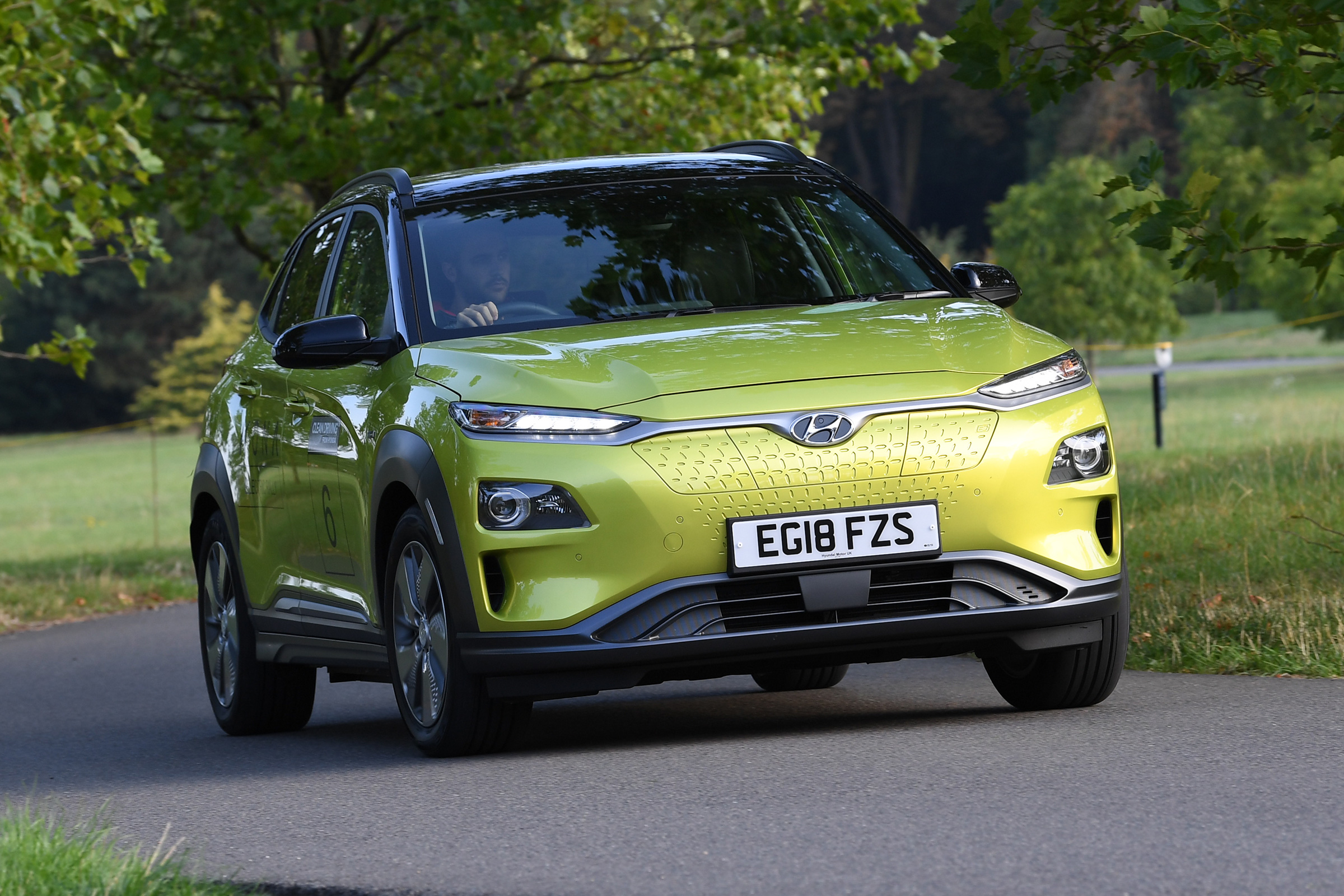Hyundai Kona electric front quarter