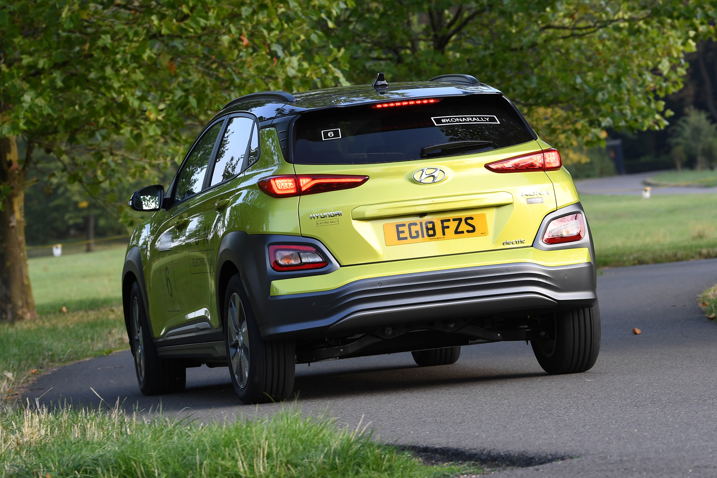 Hyundai Kona electric rear