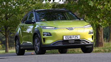 Hyundai Kona electric parked static