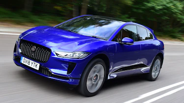 Jaguar I-Pace front tracking shot