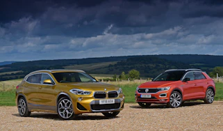 bmw x2 vs volkswagen t-roc static