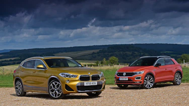 bmw x2 vs volkswagen t-roc static