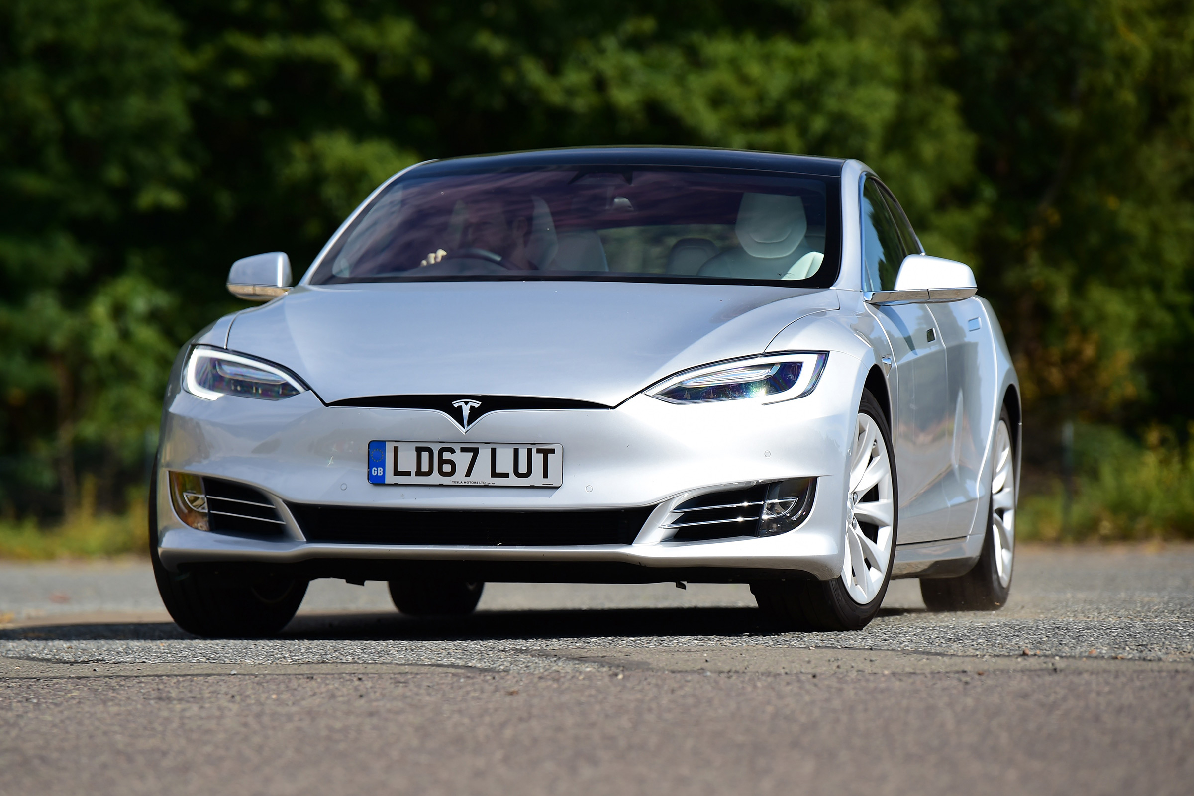 tesla model s front static