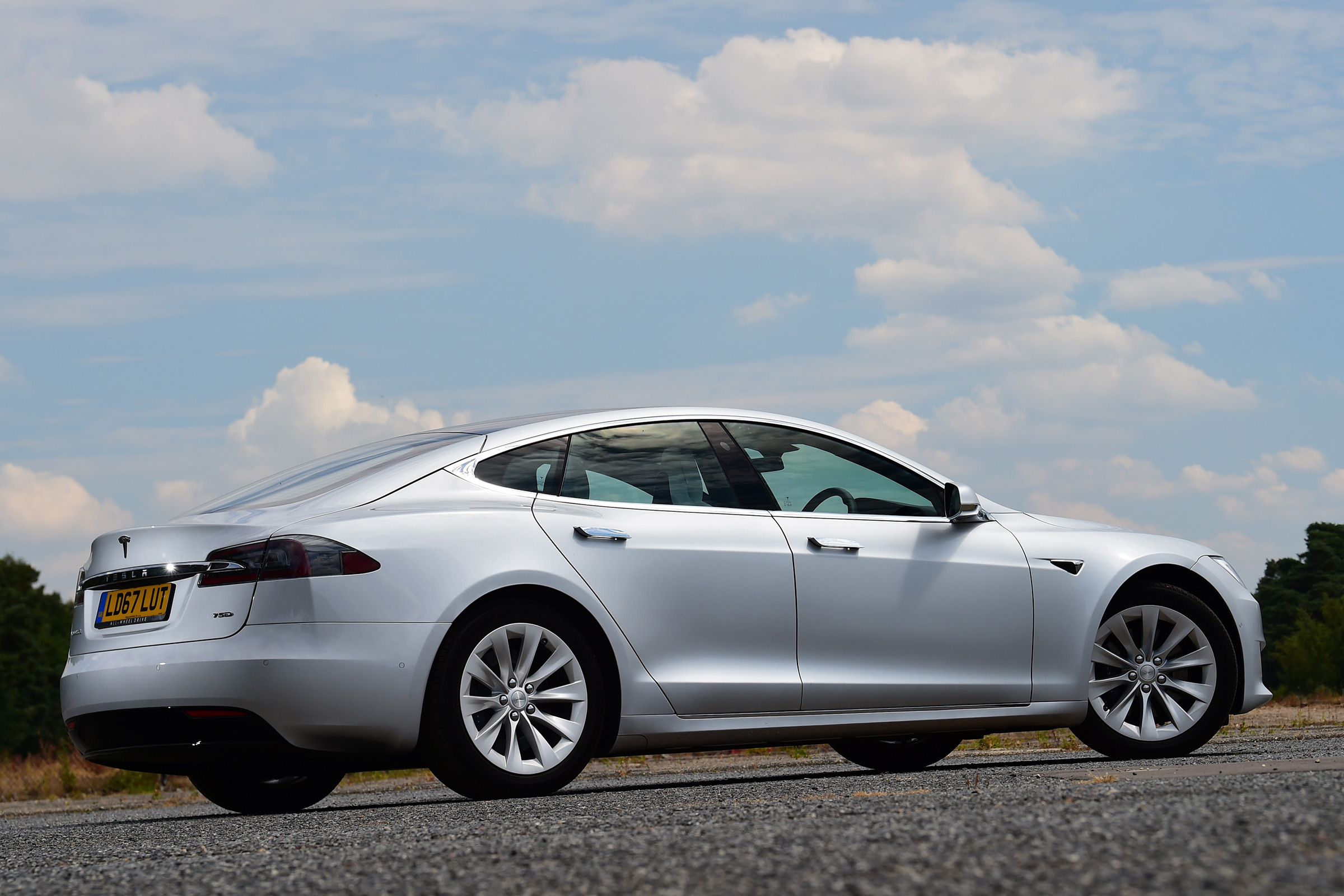 tesla model s exterior static rear