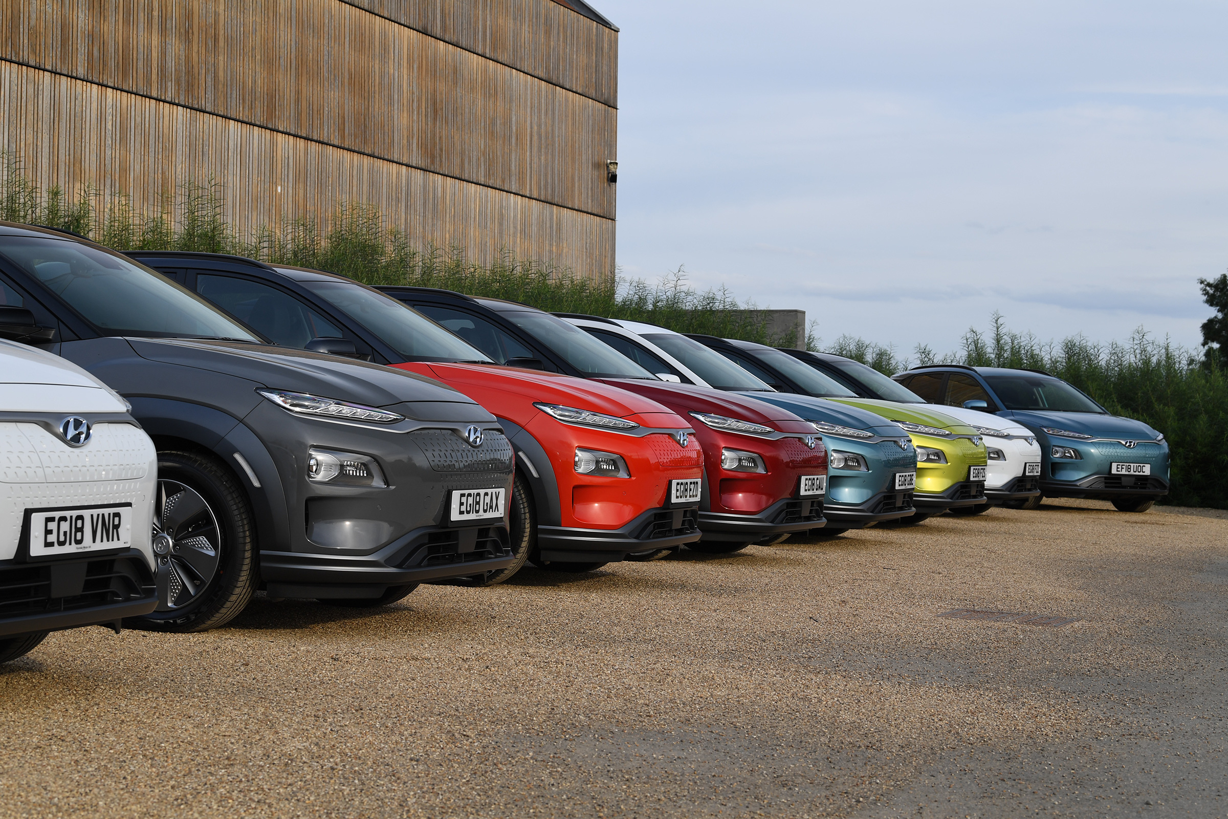 Hyundai Kona electric rally group