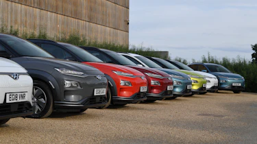 Hyundai Kona electric rally group