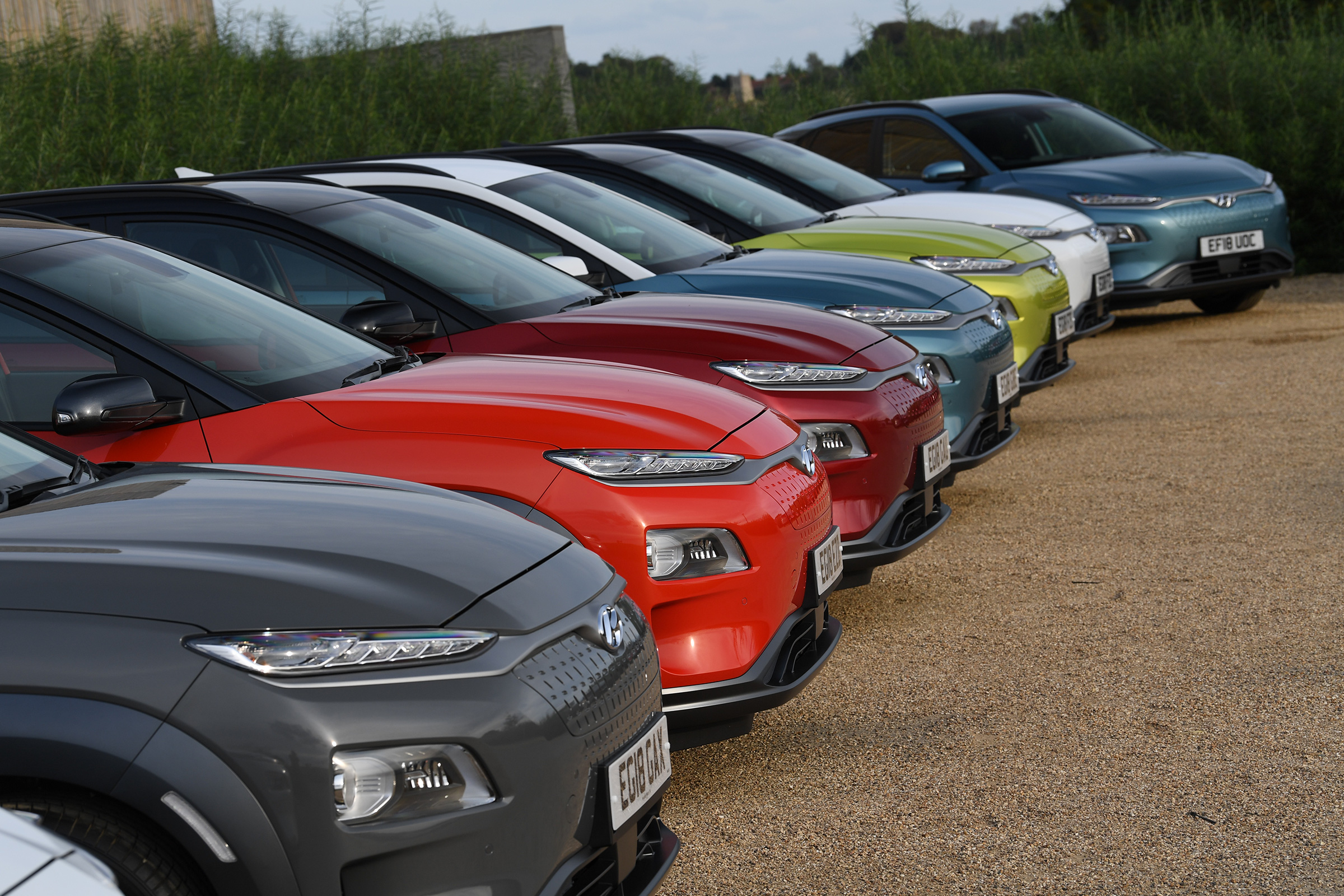 Hyundai Kona electric rally header