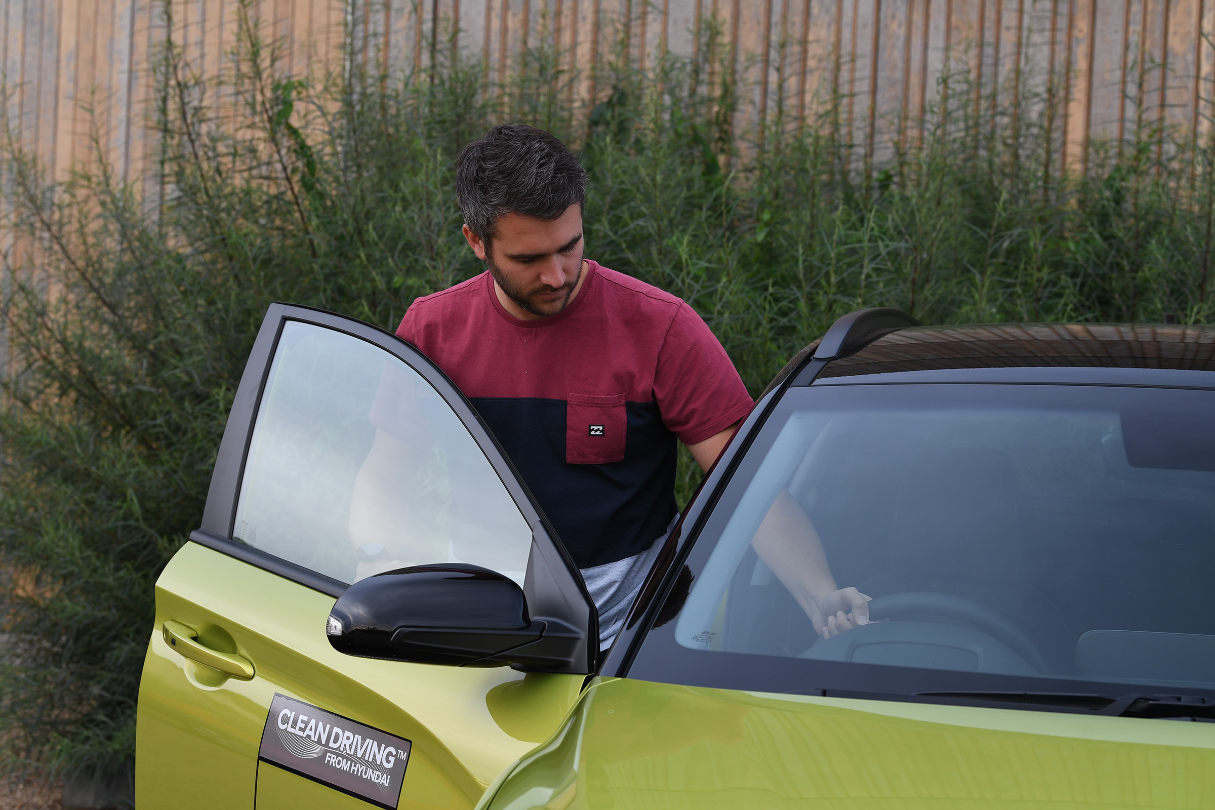 Hyundai Kona electric and Richard Ingram