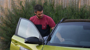Hyundai Kona electric and Richard Ingram
