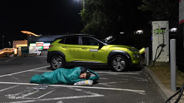 Richard Ingram does sleeping on the street
