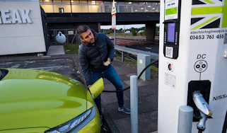 Plugging in a Hyundai Kona electric