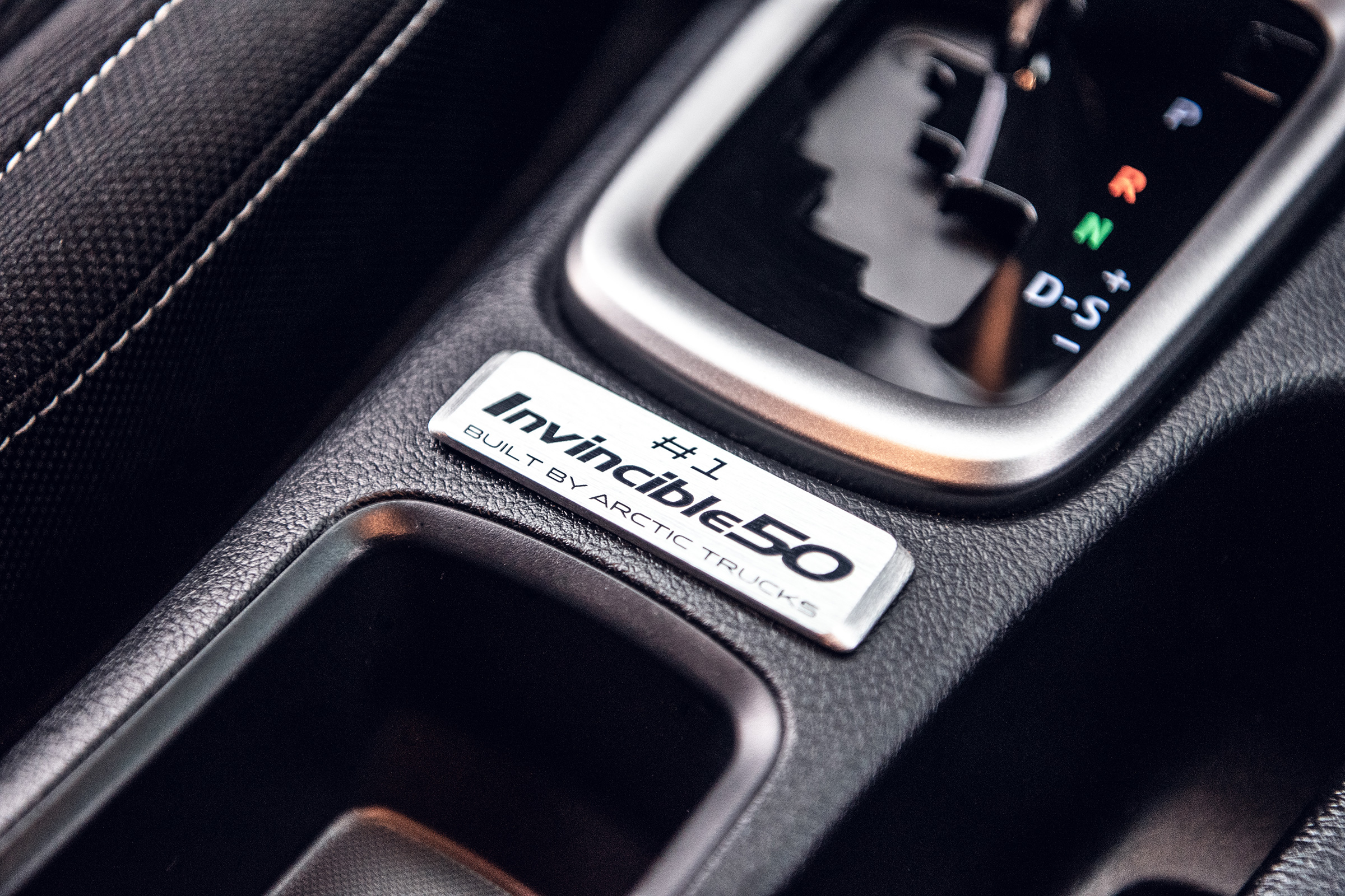 Toyota Hilux Invincible 50 Limited Edition - interior badge 