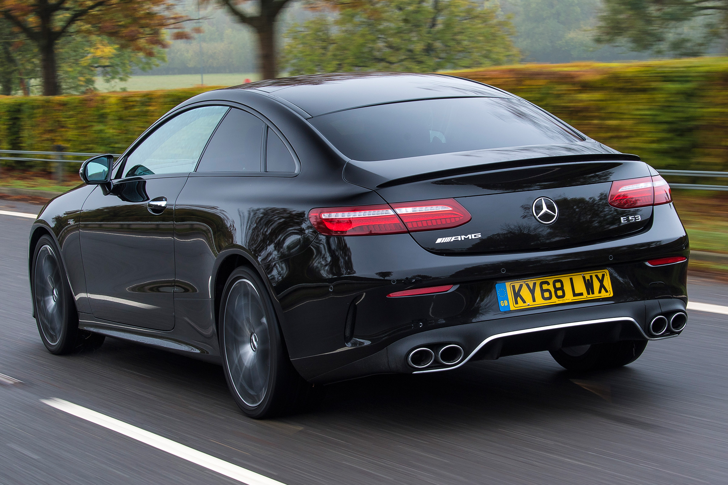mercedes amg e53 coupe tracking rear