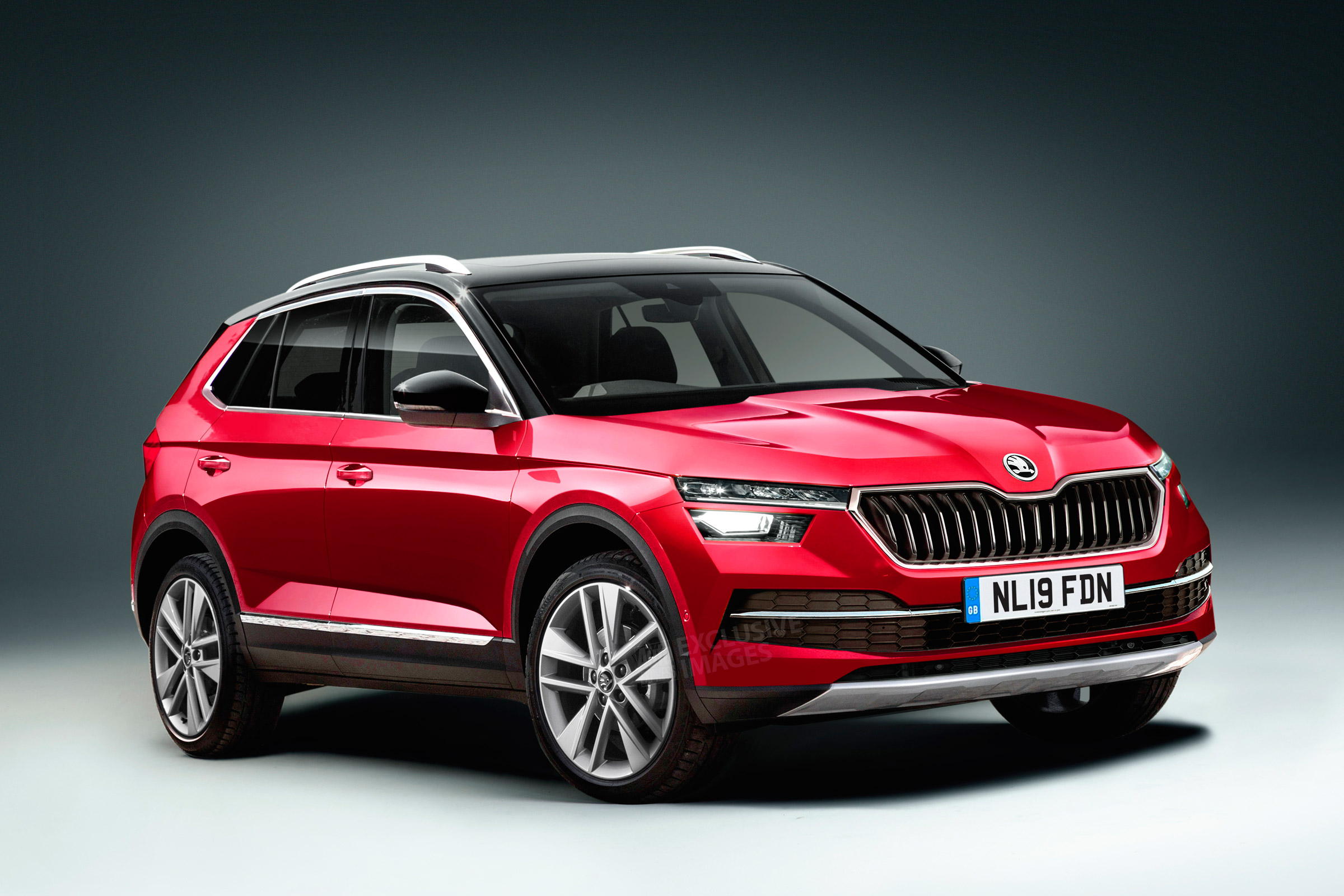 Skoda Kamiq SUV render front