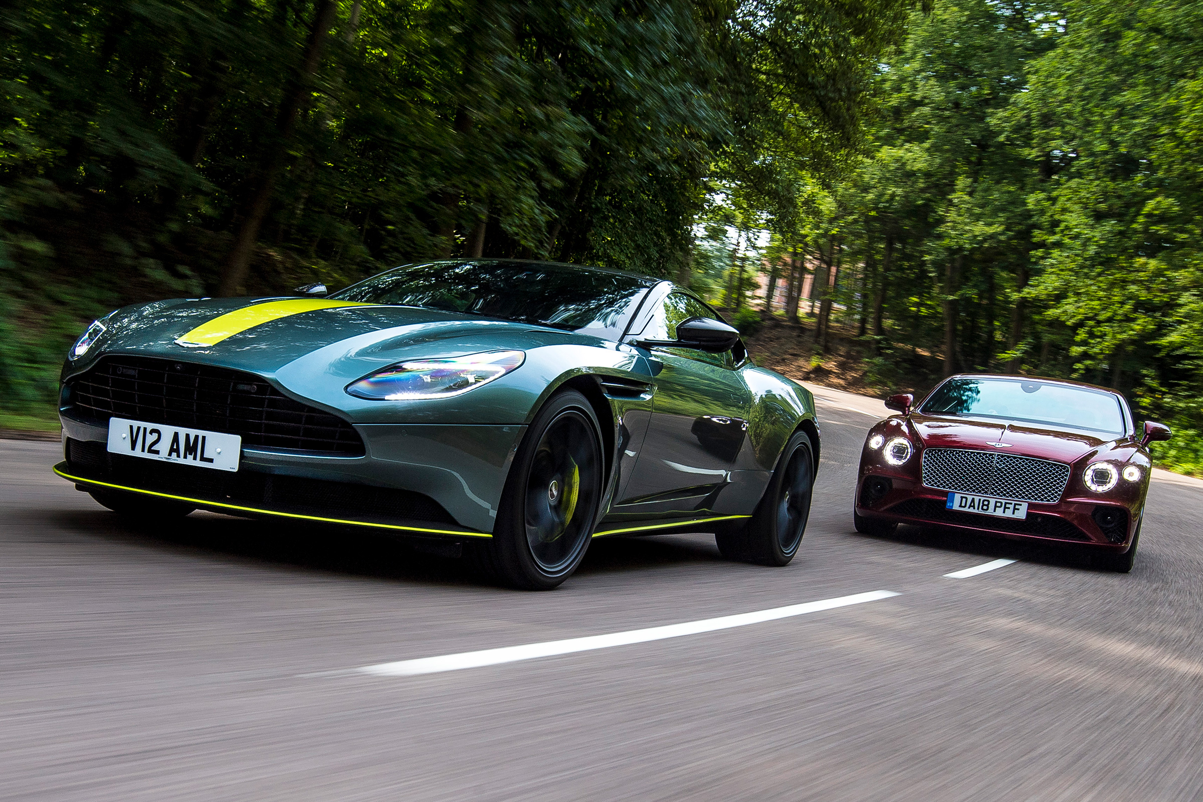 Aston Martin DB11 AMR vs Bentley Continental GT - header two