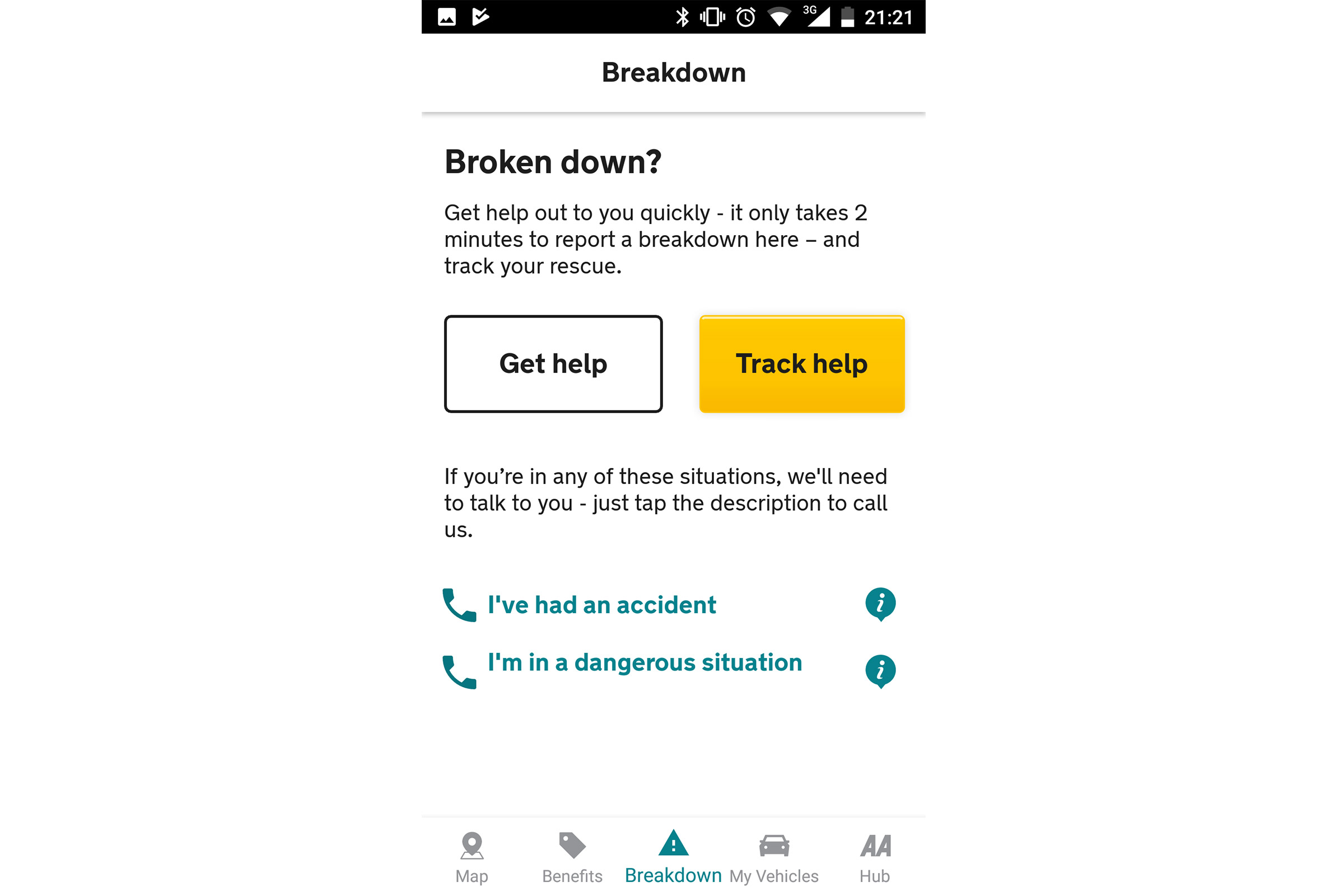 Breakdown app