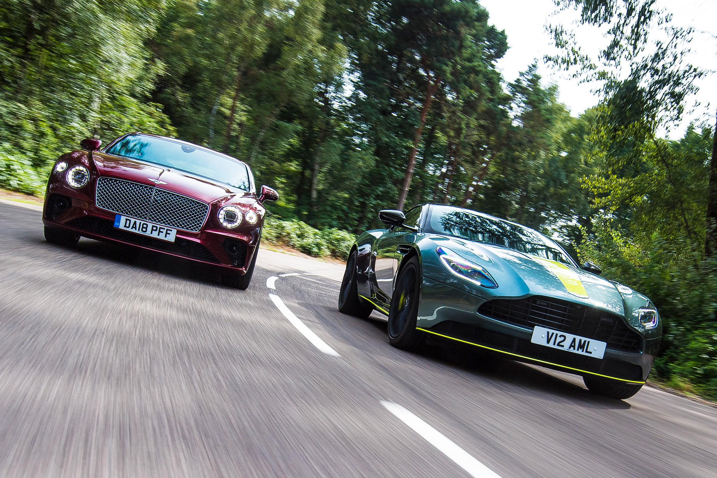 Aston Martin DB11 AMR vs Bentley Continental GT - header