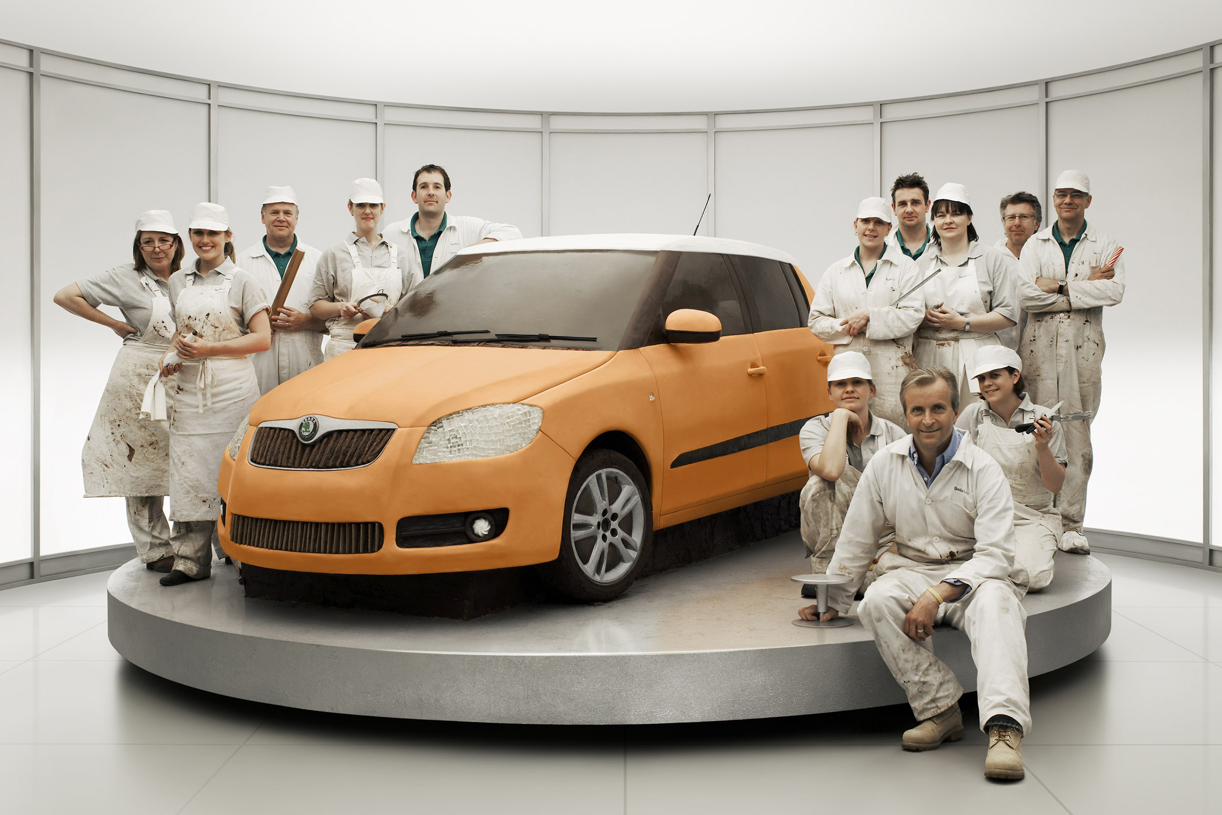 skoda fabia cake bake advert