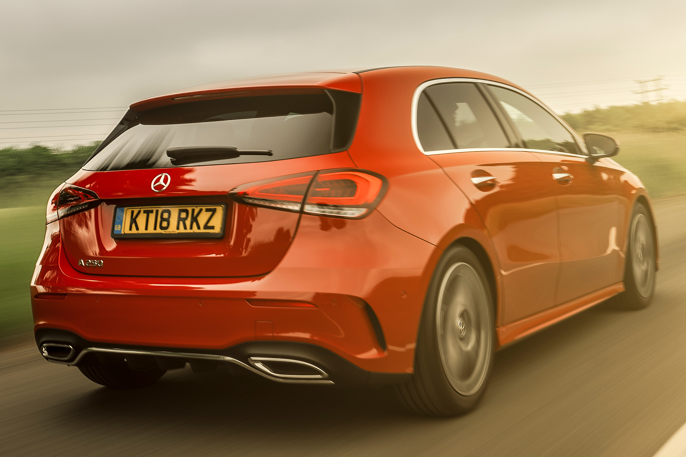 mercedes a-class tracking rear