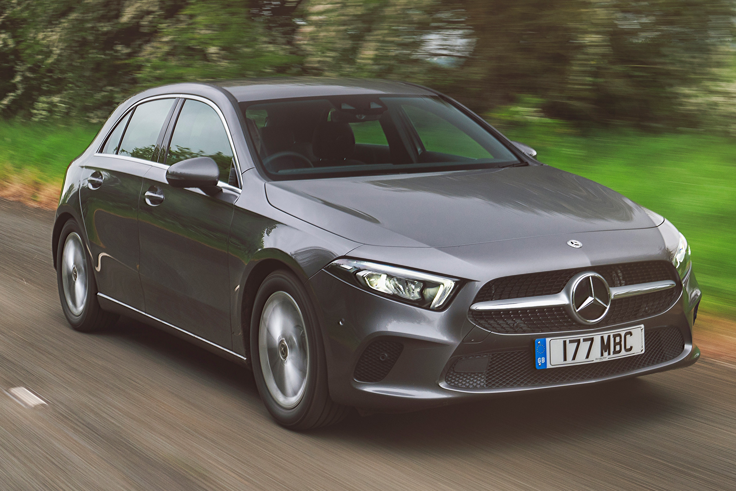 mercedes a-class tracking front